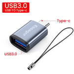 adaptateur USB type-c USB-C mâle vers USB 3.0 femelle,convertisseur pour Macbook,Samsung S20,Huawei,connecteur USBC OTG - Type New USB3.0 to Type C