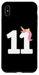 Coque pour iPhone XS Max Licorne pour 11e anniversaire pour enfants, filles, tout-petits, femmes, hommes