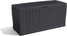 Keter Marvel+ Extra Large Outdoor Garden Patio Tool Storage Box Utility Cabinet