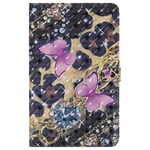 JIan Ying for Samsung Galaxy Tab A6 10.1" SM-T580 T585 Case, 3D PU Leather Cover With Auto Wake & Sleep Function (Pink butterflies)