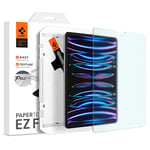 Spigen PaperTouch EZ Fit Verre Trempé compatible avec iPad Pro 11 Pouces (2022/2021/2020/2018), iPad Air 5 (2022), iPad Air 4 (2020), Kit d'installation inclus, Papier, Mat, 9H Protection écran