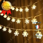 TD® Christmas LED String Lights Snow Flower Warm White Lighting Dekorativa lampor för fest Jul nyår 3M 20LEDs SA0