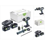 Tpc 18/4 I-Basic Perceuse-visseuse à percussion sans fil 75Nm 18V Brushless + 2x Batteries 5,0Ah + Chargeur + Coffret Systainer - Festool