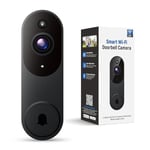 SUNNYJANE Smart Video Doorbell Camera Wireless, AI Human Detection and Instant Alerts, Night Vision, 2-Way Audio, Battery Powered, Cloud Storage, 2.4G WiFi, Live View, Indoor Outdoor Surveillance