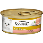 Laksemousse - Bokser 12 x 85 g - Katt - Kattefôr - Purina Gourmet Gold