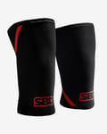 SBD Apparel - Powerlifting Knee Sleeves - Black/Red - 4XL