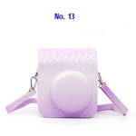 Sac en cuir PU pour appareil photo Instax Mini 12,accessoires pour appareil photo instantané,étui de protection avec sangle initiée par la s?ur - Type No. 13