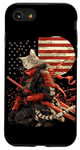 iPhone SE (2020) / 7 / 8 Cat Samurai American Flag Samurai Cat Art Patriotic Cat Case