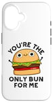 Coque pour iPhone 16 Tu es le seul pain pour moi, jeu de mots amusant à hamburger