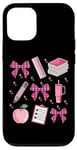 Coque pour iPhone 15 Coquette Pink Bow Back to School Student Teacher Life Girls