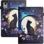 Housse Tablette Pour Lenovo Tab M11 11.0 Pouces Pu+Tpu Materielle Coque Tablette Lenovo M11 Fonction Support Protection Tablette Lenovo 11 Pouces Chat