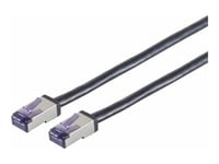 Lanview - Patch-Kabel - Rj-45 (Hane) Till Rj-45 (Hane) - 3 M - 6.2 Mm - S/Ftp - Cat 6A - Rund, 10 Gigabit Ethernet - Svart