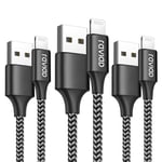 Iphone Charger Cable, Lightning Cable [3Pack 2M, Mfi Certified] Iphone Charger N