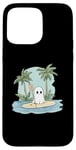 iPhone 15 Pro Max Funny Ghost Stand Up Paddle Halloween Lake Summer Costume Case