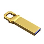 QWERBAM Mini USB3.0 32GB Expansion 2TB Flash Drives Memory Metal Drives Pen Drive U Disk PC Laptop Tiger Buckle USB Flash Stick High Speed (Capacity : 32GB, Color : Gold)