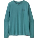 Patagonia Womens L/S Cap Cool Daily Graphic Shirt (Blå (STRATASPIRE:WETLAND BLUE X-DYE) Large)