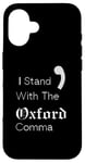 iPhone 16 Oxford Comma Funny English Grammar Case