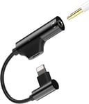 Adaptateur Ecouteur Iphone(2 En 1)Lightning Vers 3.5 Mm Jack Accessoire Certifié Apple Mfi Chargeur Casque Prise Cable Pour 14 13 12 11 Pro Max 7 8 Plus X Se Xs Xr Ipad Air Voiture[CAS311895]