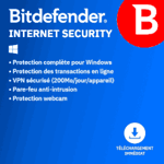 Bitdefender Internet Security - 2 PC - Renouvellement 1 an