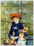ArtPlaza Renoir Pierre-Auguste-on The Terrace Panneaux Decoratifs, Bois MDF, Multicolore, 60x80 Cm