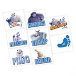 Smallfoot Yeti Party Favour Tattoos - 1 sheet, 8 tattoo