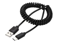 Cablexpert - Usb-Kabel - Usb (Hann) Til 24 Pin Usb-C (Hann) - Usb 2.0 - 1.8 M - Formstøpt, Rullet Sammen, Gullbelagte Kontakter - Svart