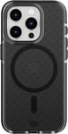 tech21 Evo Check case for iPhone 15 Pro - Compatible with MagSafe - Impact Protection Case - Smokey/Black