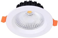 IUHUA 10W Ultra Thin Round Circle LED Downlights Encastré à écran Plat 190-200W Équivalent à Incandescence pour la Maison, Le Bureau, l'éclairage Commercial, 3200-6500K (Couleur: 6000K)