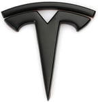 Autocollants De Voiture En Métal 3d Et Décalcomanies Emblem Badge T Logo Tesla Adaptent,Noir