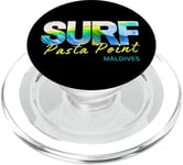 Design de vacances de surf à Surf Pasta Point aux Maldives PopSockets PopGrip pour MagSafe