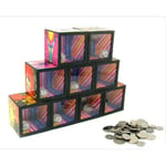 Funny Flash Magic Money Box Piggy Bank Coin Disappear Children T Multi 7*7*7cm