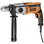 Black & Decker KR1102K Perceuse à Percussion électronique 2 vitesses 1100 W Orange