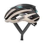 Abus Casque de vélo de course ABUS AirBreaker - casque de vélo haut de gamme pour le cyclisme professionnel - pour femmes et hommes - or/turquoiseor/turquoise, taille M