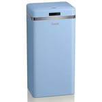 Swan SWKA4500BLN Retro Kitchen Bin with Infrared Technology, Square, 45 L, Blue