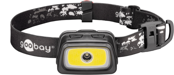 Goobay High Bright LED Headlamp 240lm  7 modes  6W - Black