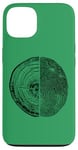 Coque pour iPhone 13 Anneaux d'arbre et empreintes de doigts