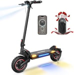 iScooter Electric Scooters Adult, Dual Drive 70-80KM Range Electric Scooter with 10" Off-Road Tires, 48V 17.5Ah, 4 Speed Modes Fast E-Scooter, 4 Shock Suspension, 3 Braking Systems, APP Control