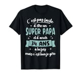 34 Years Funny Birthday Gift Idea Super Dad T-Shirt