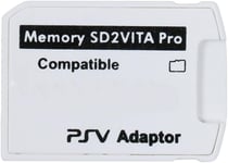 Adaptateur Sd2Vita Pro 5.0 Pour Carte Mémoire Micro Sd Psvita De Ps Vita 3.60 3.6X Henkaku, Couverture Complète, Soutien 128-256Gb Microsd