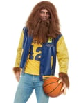 Teen Wolf-inspirerat kostym med peruk och skägg för herr