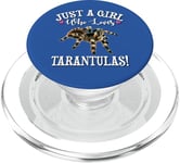 Girl Who Loves Tarantula Lover PopSockets PopGrip pour MagSafe