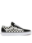 Vans UA Old Skool - Black/Checker, Black/Checker, Size 9, Men