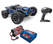 Traxxas 67097-4 Rustler 4x4 VXL Ultimate 1/10 RTR TQi TSM + TRX-3S Set Blue