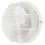 REV Lampe LED pour pièces humides - Ronde - IP44-7 W - 600 lm - 3000 K - Idéale comme applique murale ou plafonnier - Lampe d'atelier ou de cave - Blanc