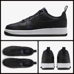 UK 11.5 EU 47 US 12.5 ~ Nike Air Force 1 ‘07 ~ FZ4625-001 Black, Court Blue