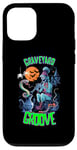 iPhone 15 Pro Funny Zombie Snake Charmer Graveyard Groove Halloween Case