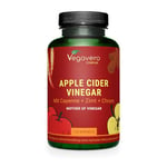 Vegavero Apple Cider Vinegar with Mother 1500 mg | Chromium Picolinate for Blood Sugar Levels | with Cayenne Pepper, Ginger and Ceylon Cinnamon Extracts | 120 Capsules | NO Additives | Vegan