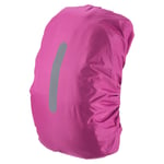 75-85L Waterproof Backpack Rain Cover with Vertical Strap XXL Rose Red