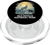 Isle Royale National Park Grey Wolf Vacation Wildlife PopSockets PopGrip pour MagSafe