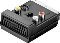 Wentronic Goobay Avk 198 - Video- / Audio-Adapter - S-Video / Composite Video / Audio - Scart (M) Bis 4-Poliger Mini-Din, Scart, Rca X 3 (W) (50312)